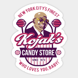 Kojak Candy Store Owner Sticker